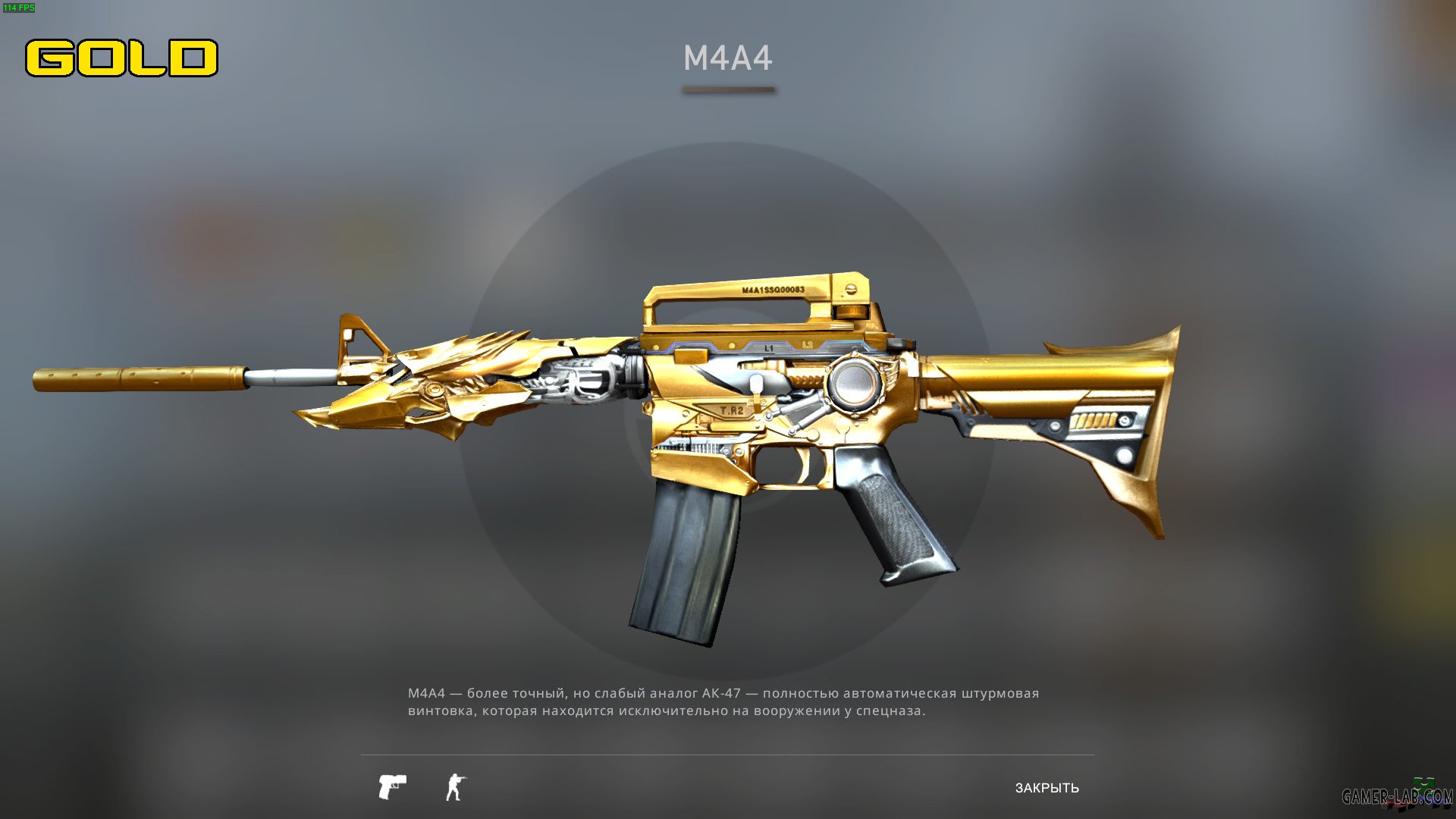 m4a1 mw3 gold