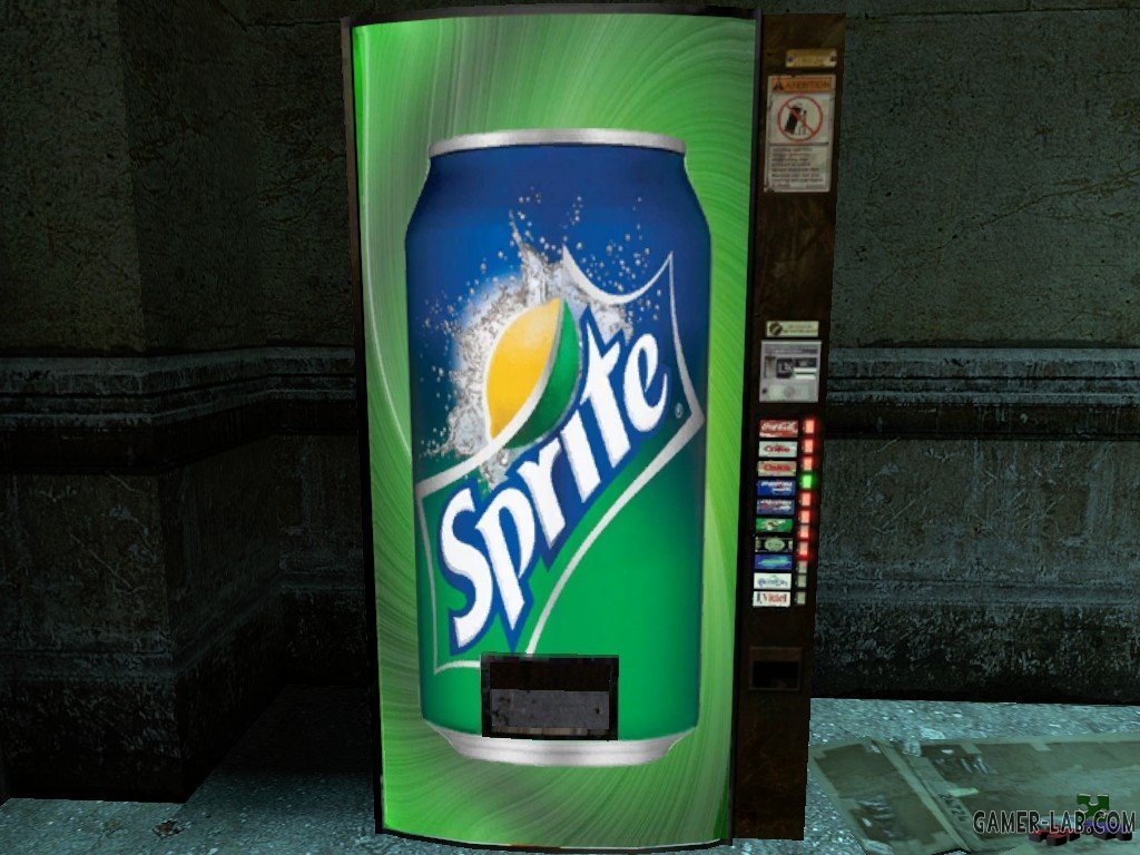 sprite soda machine