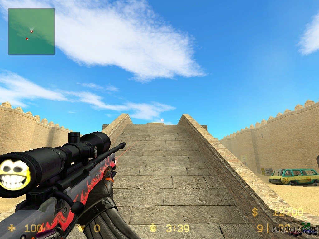 Black AWP - with red dot - AWP - Counter-Strike: Source - Weapon models -  Source Warehouse (HL2) -