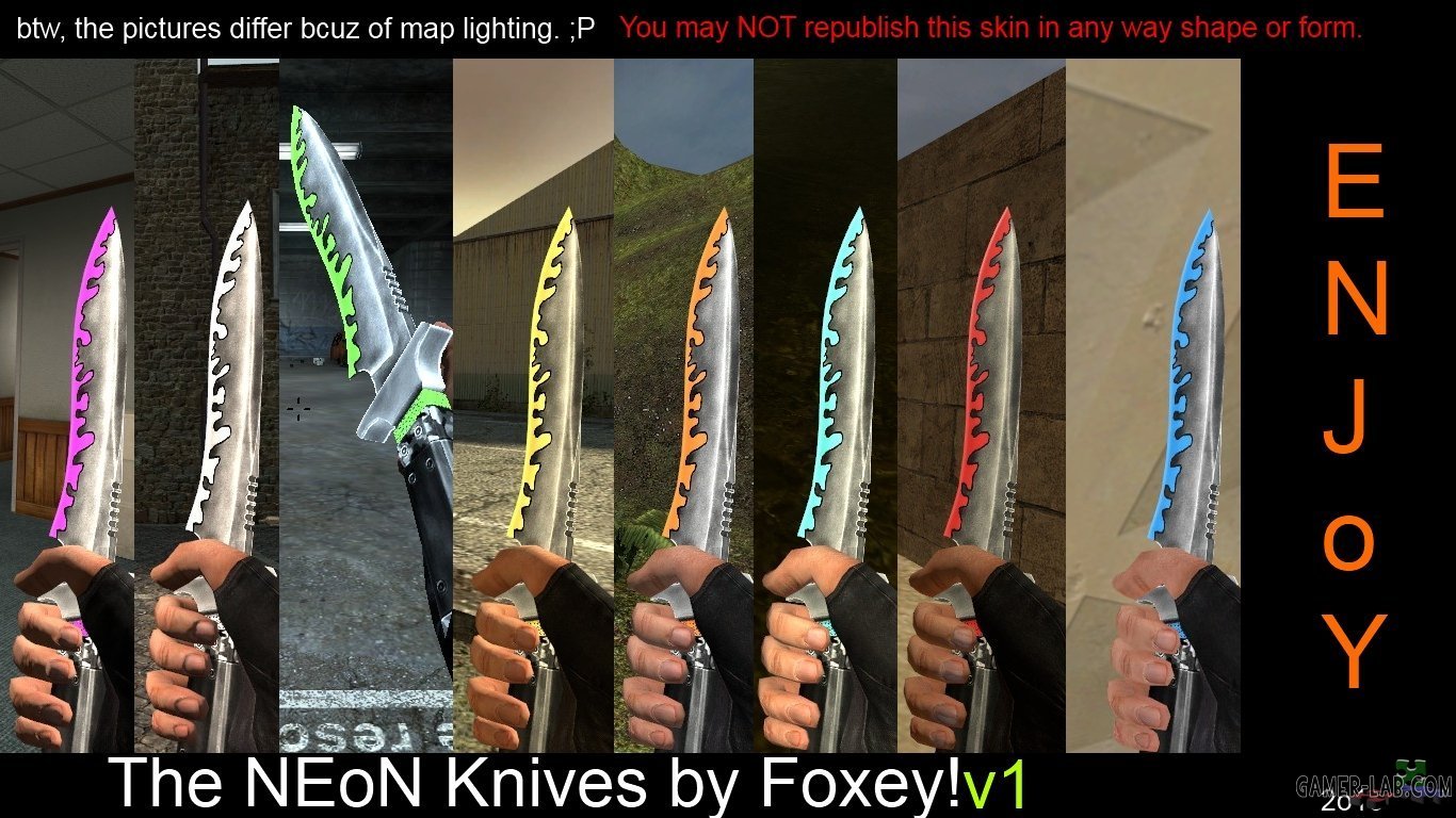 Foxey_s_NEoN_Knives_v1_(8_Colors!) - Knife - Counter-Strike: Source ...