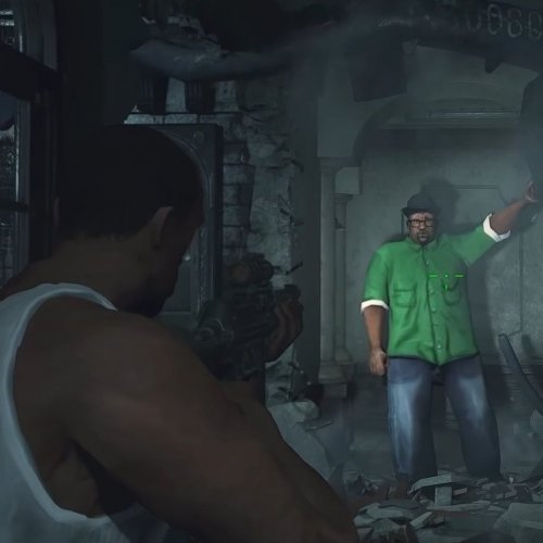 CJ and Big Smoke from GTA San Andreas