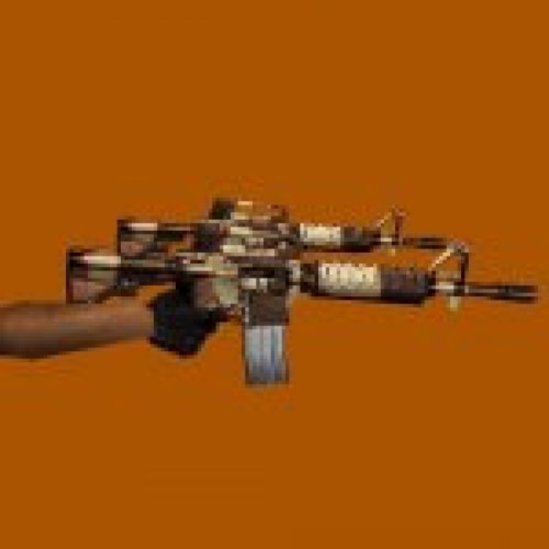 Dual (Akimbo) M4A1 Desert Camo