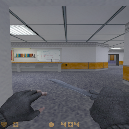 Butterfly knife Simon hands model