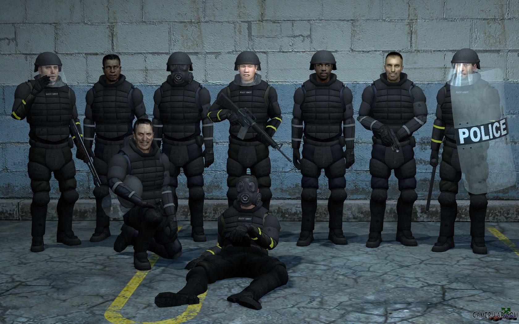 L4D2 Human Riot Officers v1.5 - Garry's Mod - Паки - Склад SOURCE (HL2 ...