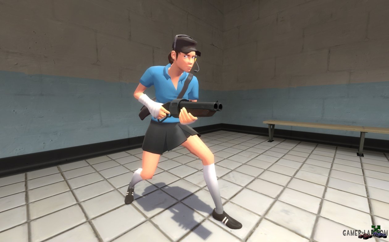 Девушка - скаут - Scout - Team Fortress 2 - Player models - Source  Warehouse (HL2) -