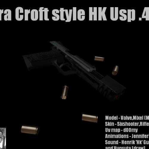 Lara Croft style HK USP.45