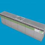 cabinet integrated counter