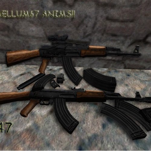 Silenced AK-47 on Daellum67 anims