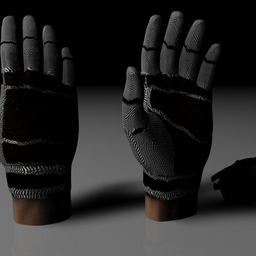 Cr0m_s_B_W_Full_Fingered_Gloves