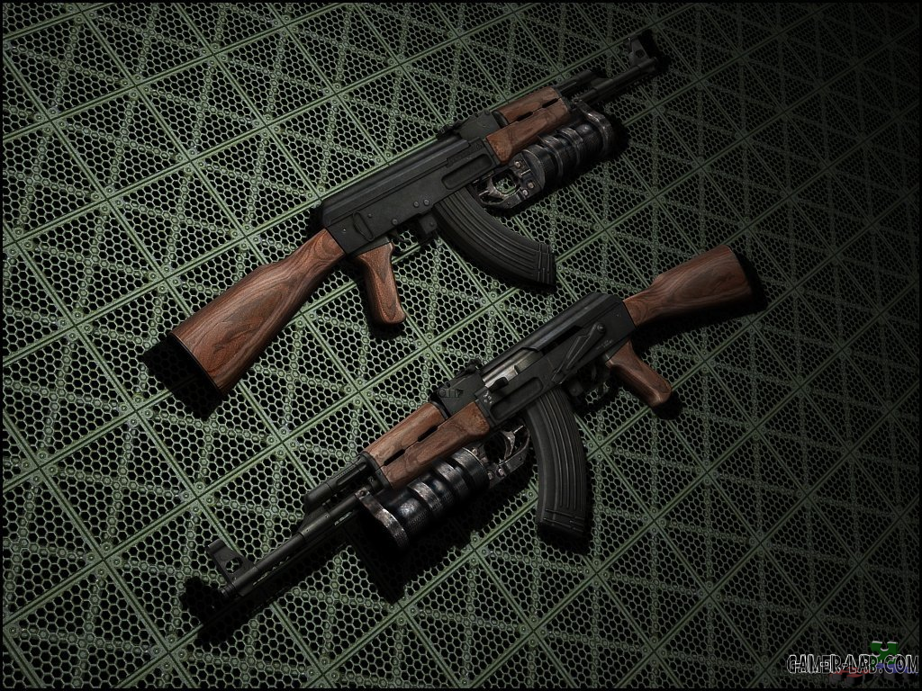 AK-47 with GP-30 - Submachine Gun - Half-Life 2 - Модели оружия - Склад  SOURCE (HL2) - Отличная модель автомата AK-47 с ганатометом ГП-30