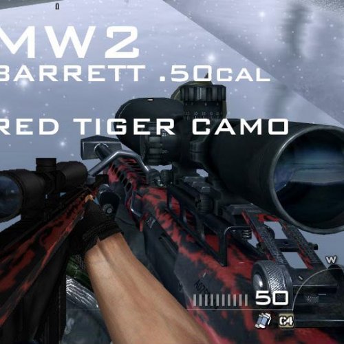 MW2-ish Barrett.50cal Red Tiger CAMO