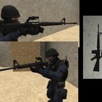 Scoped M16