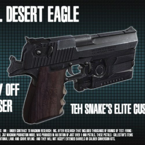 Desert Eagle 357. (On  Off laser)