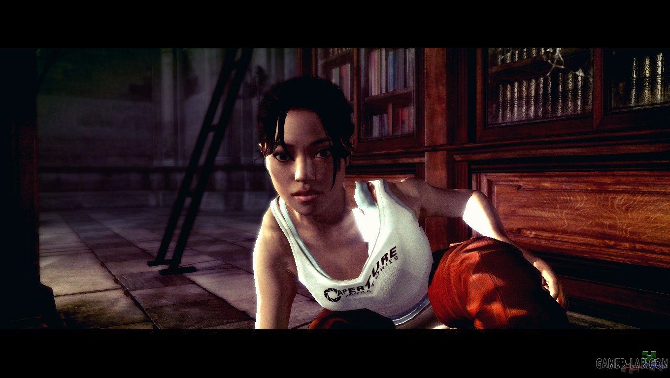 Chell (Portal 2) - Characters - Models and Reskins - Resident Evil 5 -  Хорошая модель Челл из игры Portal 2.