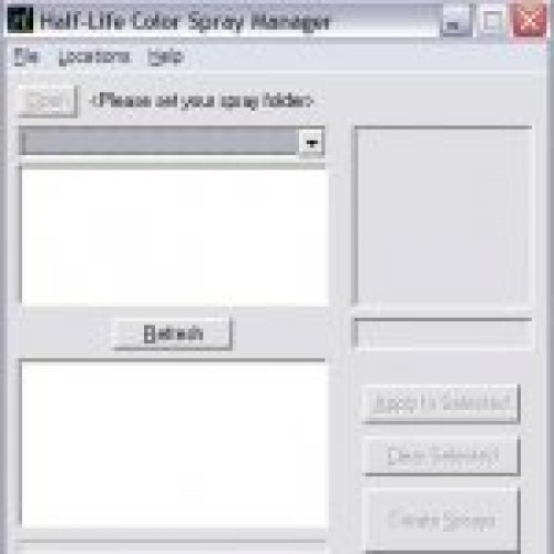 Half-Life color spray manager