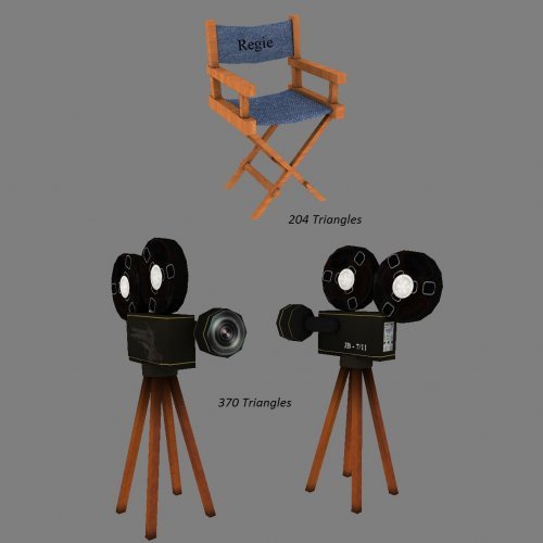 Камера и стул