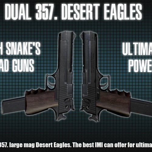 Dual 357. Desert Eagles