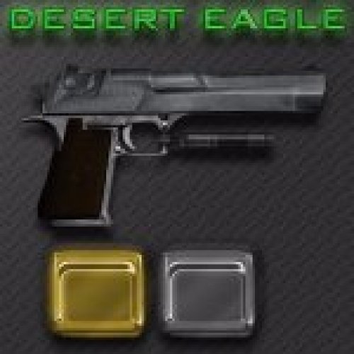 Desert Eagle+Gold+clips for ammo