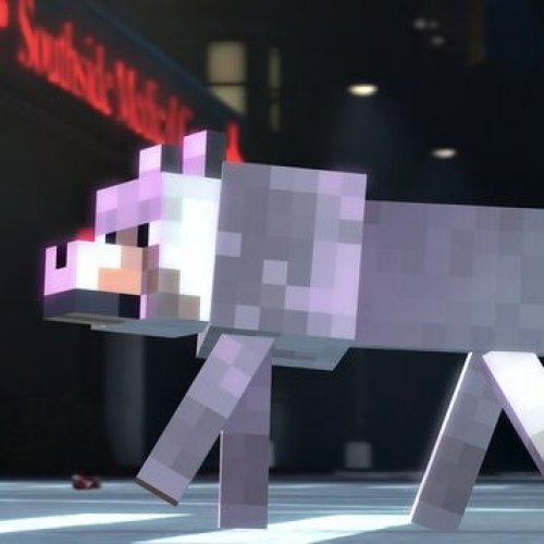 Волк из Minecraft