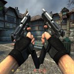 Smooth Black Silver Dualies