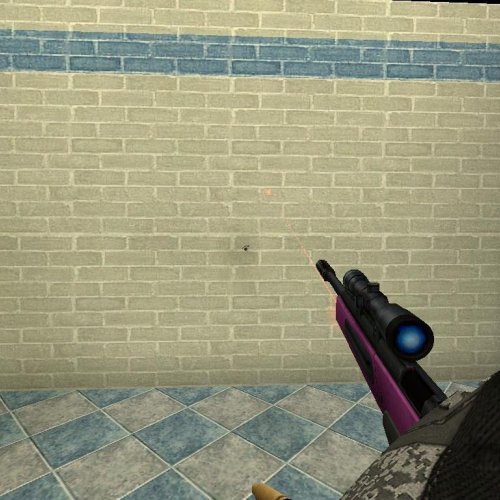Silenced Pink Scout With Laserdot
