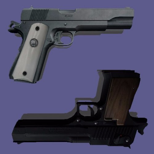 Colt M1911 .45 ACP & IMI Desert Eagle .50 AE