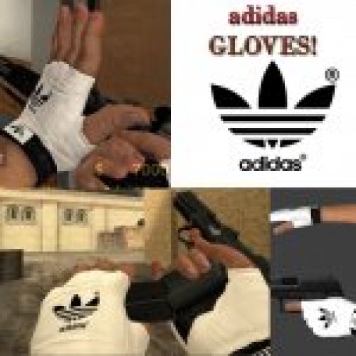 CSS White Adidas Gloves