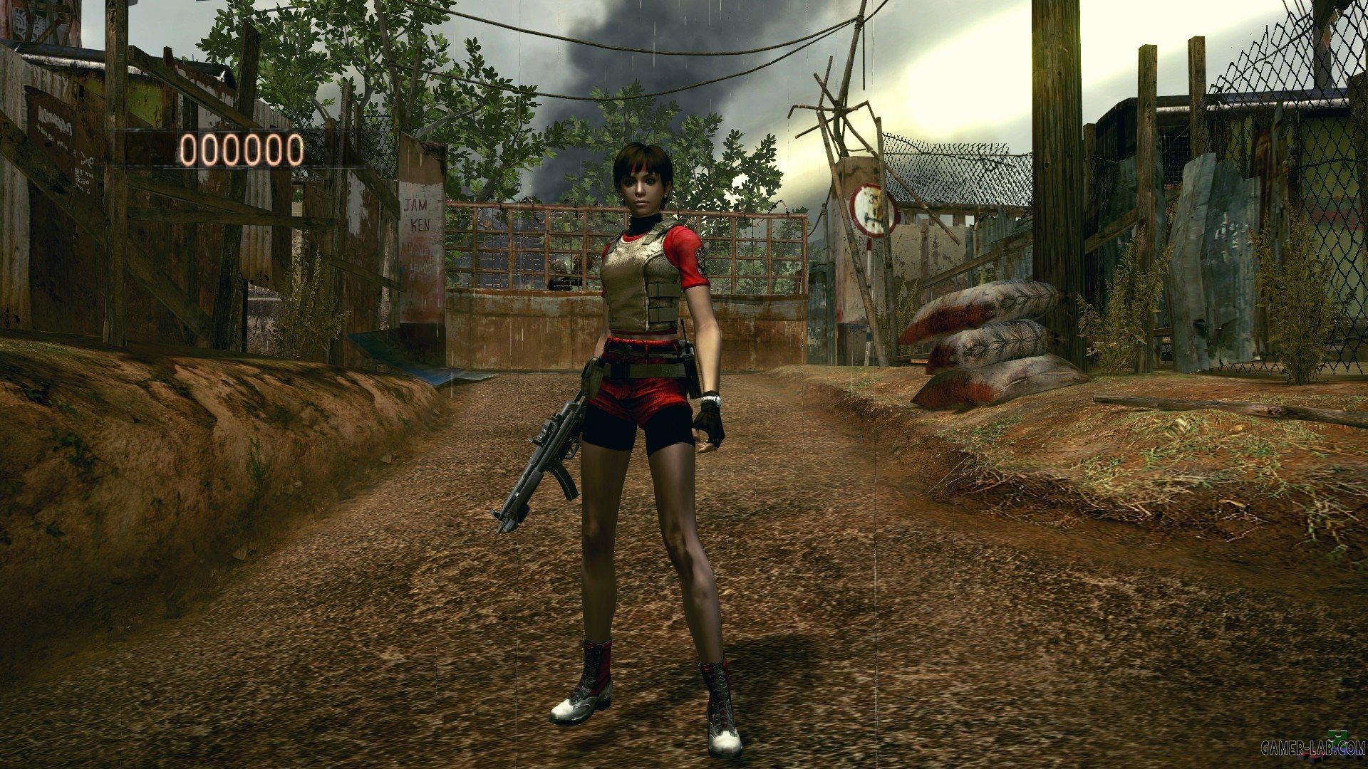 Rebecca Red S.T.A.R.S. Outfit - Characters - Models and Reskins - Resident  Evil 5 - Ребекка в красном костюме отряда S.T.A.R.S. и шортах