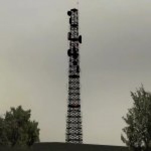 Skybox Radio Tower Silhouette
