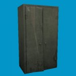 Железный шкаф с дверцами