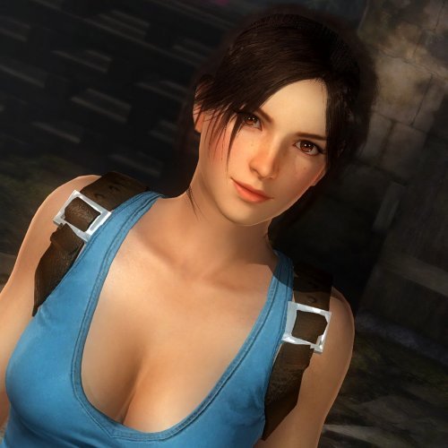 Mila as Lara Croft