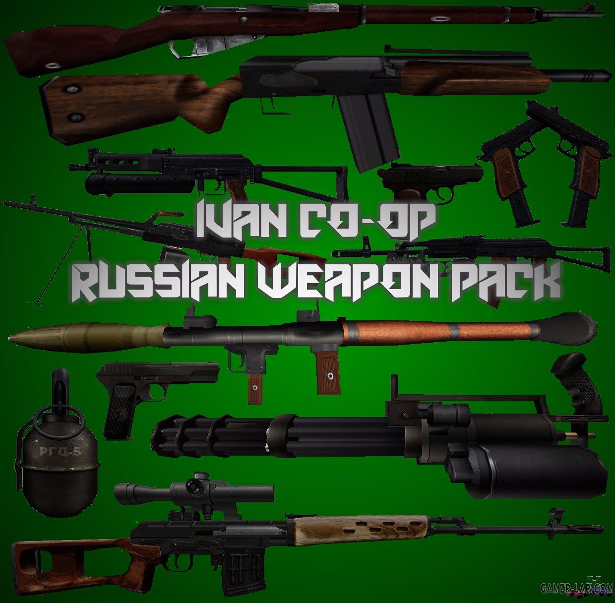 IVAN CO-OP Weapons Pack - Sven Co-op - Packs - Goldsrc Warehouse (HL1) -  Очень российский пак оружия для мода Half-Life: Sven Co-Op.