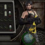 Ada in Black Dragon Dress