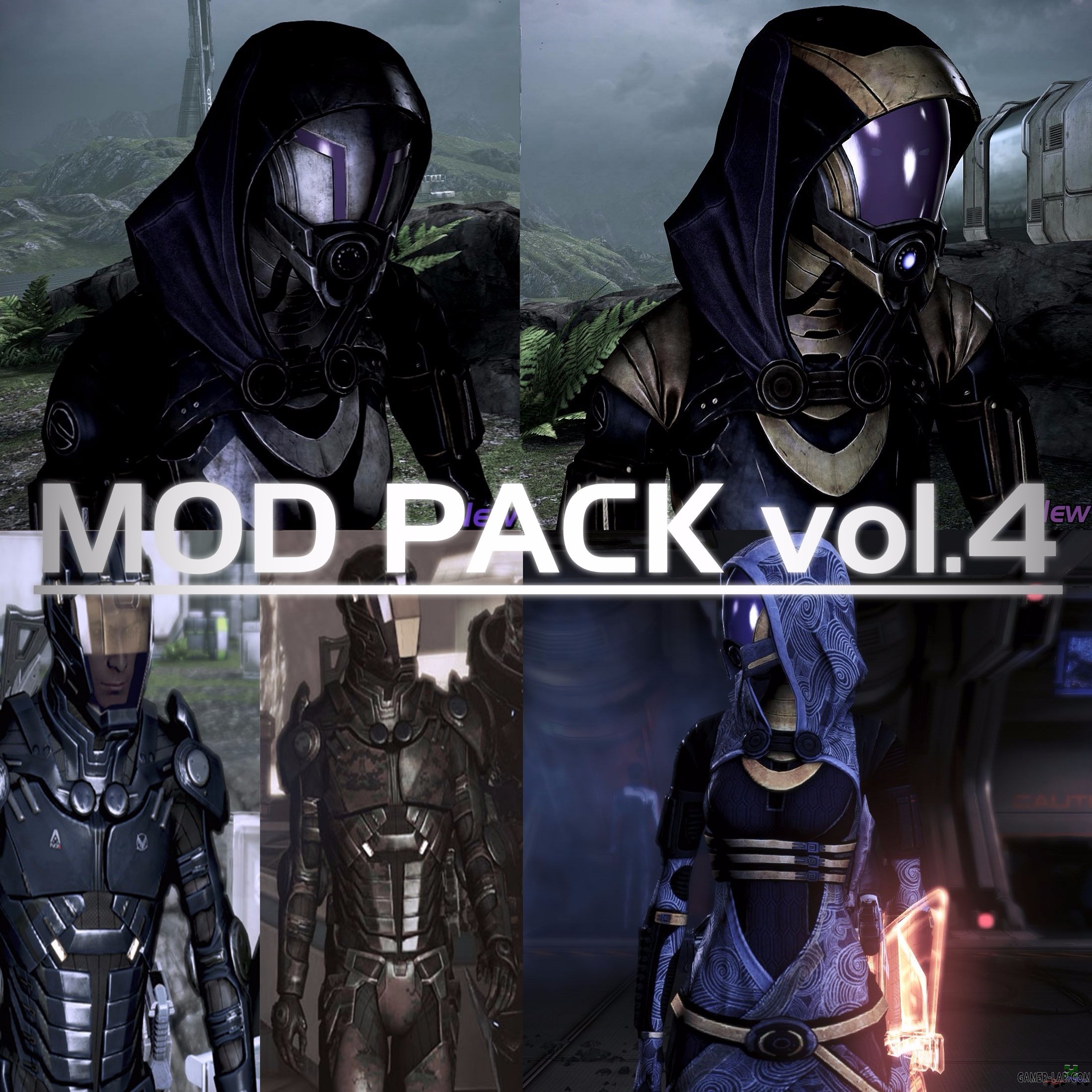 Mod Pack vol.4 - Packs - Models and reskins - Files - Mass Effect 3 - Пак  ретекстуров на модели оружия, броню и одежду персонажей.