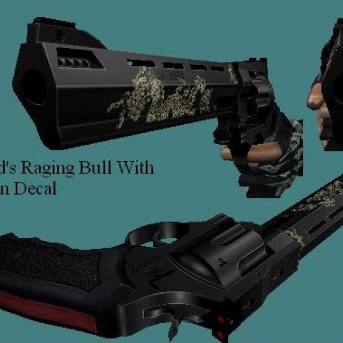 Raging Bull With Dragon Decal