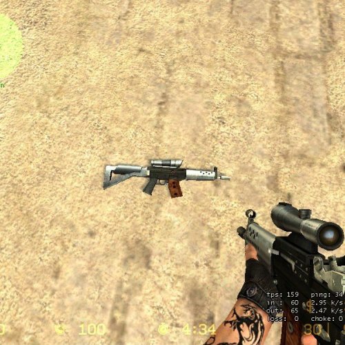 Max Damage's Silver And Black SG552