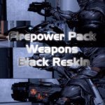 Firepower Pack Weapons Black Reskin