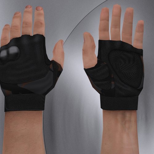 sniklasґ_orange-camo-carbon-gloves
