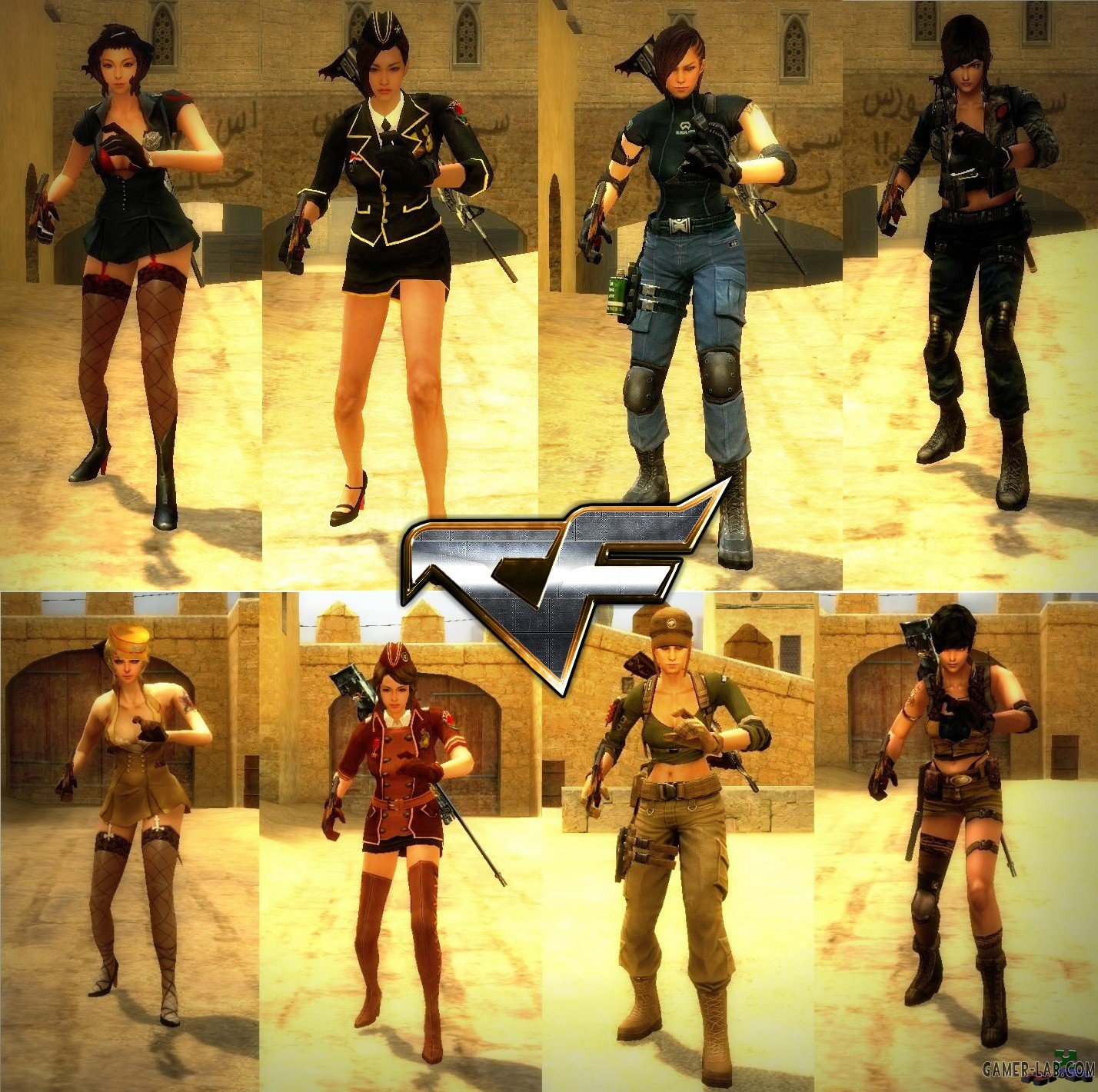 CF Female Character CT & T Pack - Packs - Counter Strike: Source - Player  models - Source Warehouse (HL2) - Набор моделей женских персонажей из игры  CrossFire, как для T, так и для CT