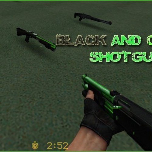 Black And Green Shotgun