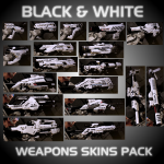 Black & White Reskin Weapon Pack