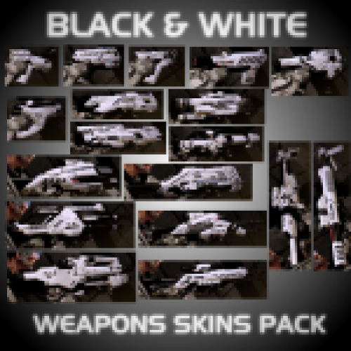 Black & White Reskin Weapon Pack