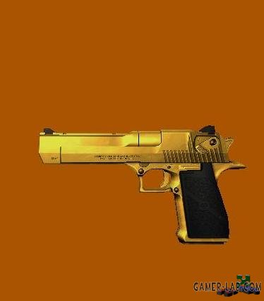 Deagle GOLD - Desert Eagle - Counter-Strike - Модели оружия - Склад GOLDSRC  (HL1) - Золотой дигл