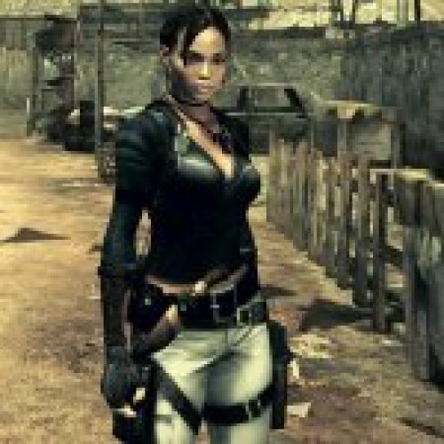 Sheva in Black Battle Shirt