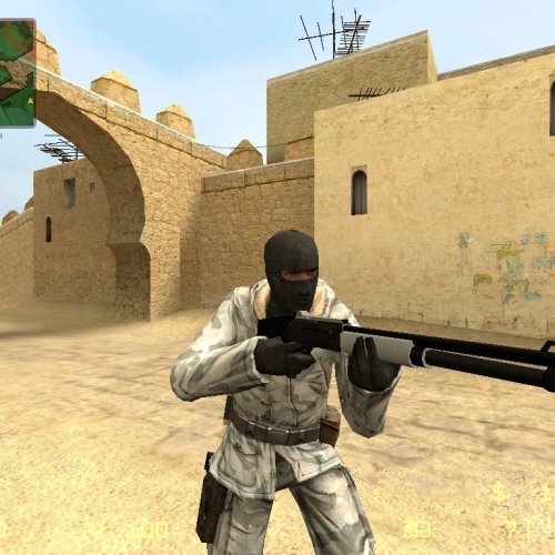 Black White Auto Shotgun XМ1014 CounterStrike Source Weapon