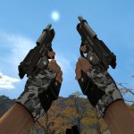 Black Beretta 92F Dualies