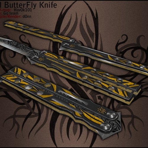 Tribal ButterFly knife