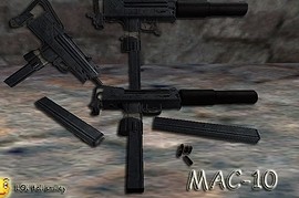 Silenced MAC-10 on mike anims