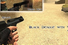 Falcon's Black Deagle + Wood Grip