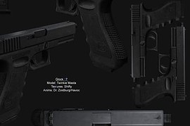 Glock17 w Silencer-Multi Anims